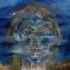 View the image: blue selfportrait